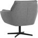 Florelle Belfast Koala Grey Swivel Lounge Chair, Swivel